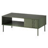COUCHTISCH Tresse - Grün, Holzwerkstoff/Metall (60/110/40cm) - MIRJAN24