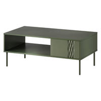 COUCHTISCH Tresse - Grün, Holzwerkstoff/Metall (60/110/40cm) - MIRJAN24
