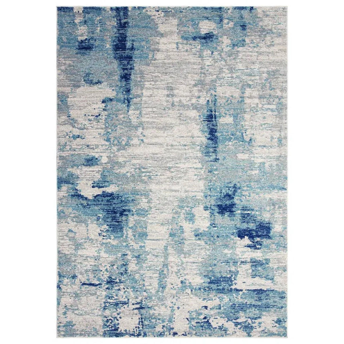 TEPPICH Moderner, flachgewebter für Wohn- und Schlafzimmer REGGIE Blau 160 x 230 cm - Blau, Textil (160/230cm) - Novatrend