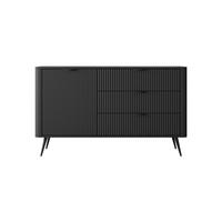 SIDEBOARD Lante schwarz 138 / 38 / 81cm - Schwarz, Holz/Holzwerkstoff (138/81/38cm) - Feldmann-Wohnen