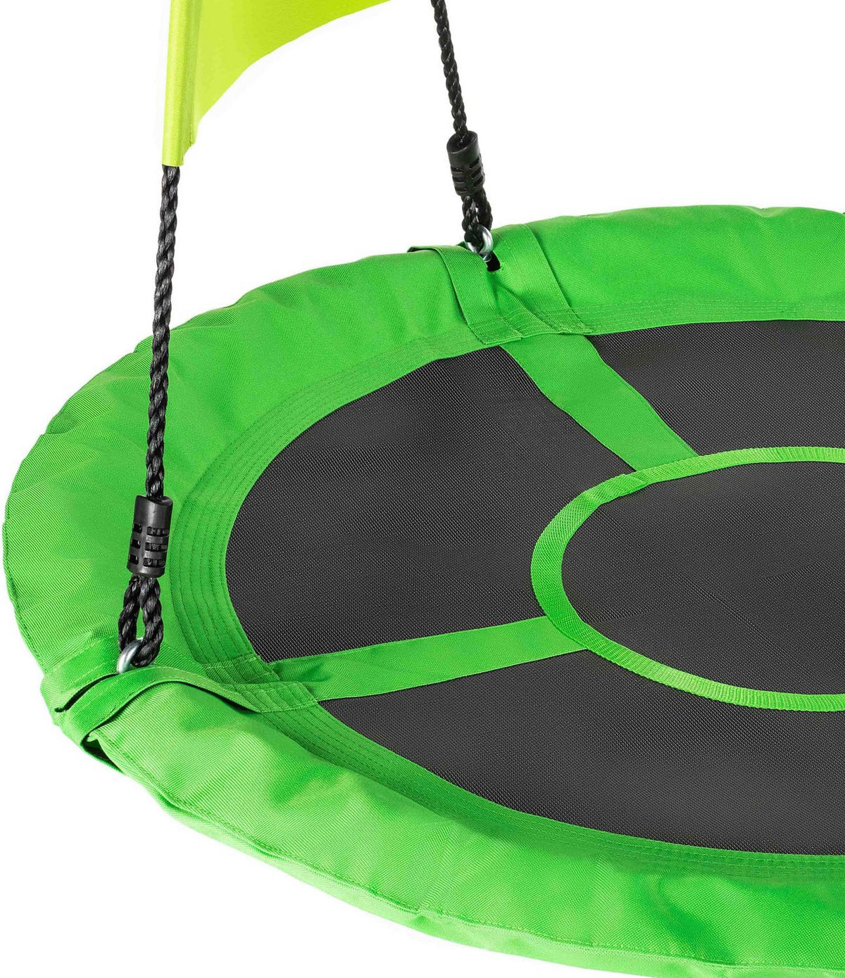 NESTSCHAUKEL bis 150 kg, 100 cm Durchmesser - Grün, Textil (100/160/100cm) - Luverno