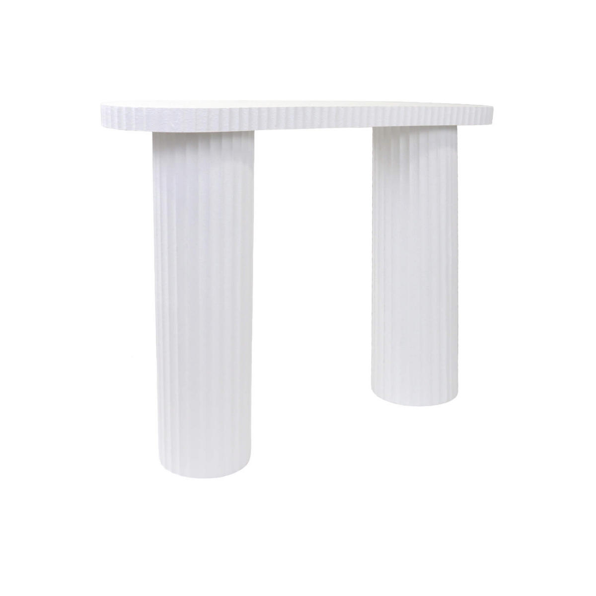 KONSOLENTISCH Weiß Sequoia 100/30/75,5 cm - Weiß, Holzwerkstoff (30/100/75.5cm) - Mobili Rebecca