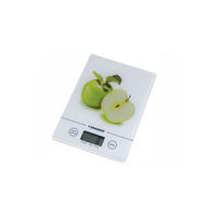 KÜCHENWAAGE Weiß 23/16/1.5 cm TS1301 - Weiß, Kunststoff - Tiross 