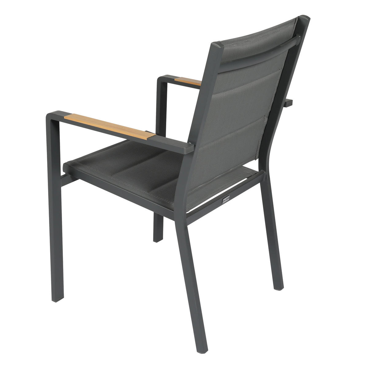 GARTENSTUHL 2-tlg., Grau - Grau, Textil (56/90/55.5cm) - Oviala