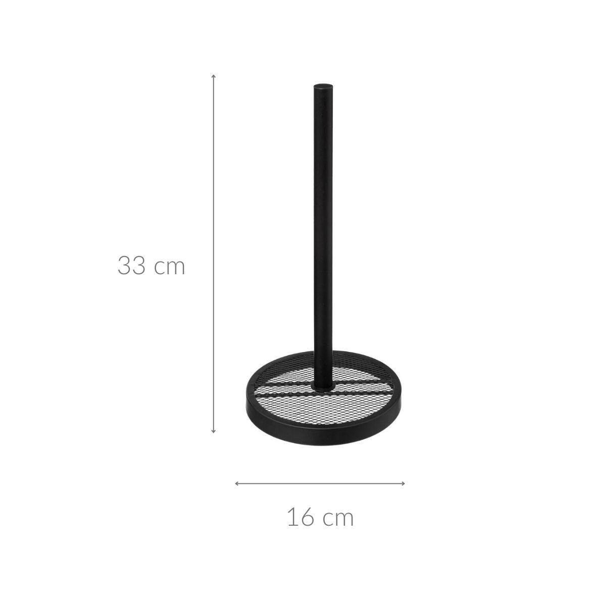 KÜCHENROLLENHALTER Mayaj 33 cm - Schwarz, Metall (16/33/16cm)