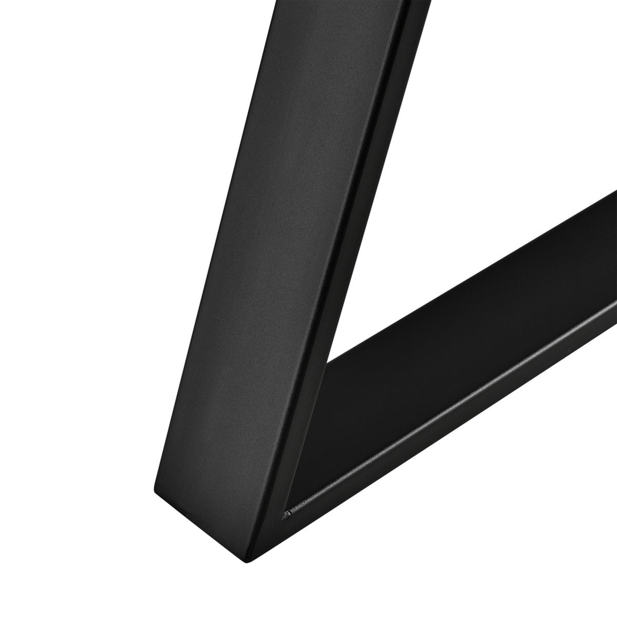 TISCHGESTELL-SET 2-TLG. Eschau - Schwarz, Metall (70/72/10cm) - [en.casa]