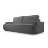 BETTSOFA SOLO Grau Bucle-Stoff mit Schlaffunktion - Grau, Textil (110/94/248cm) - MASSENO