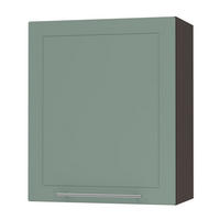 KÜCHENHÄNGESCHRANK Kvantum W2/60 Mint Matt / Lava Matt 60 / 32,5 / 72cm - Dunkelgrau/Mintgrün, Holz/Holzwerkstoff (60/72/32.5cm) - Feldmann-Wohnen