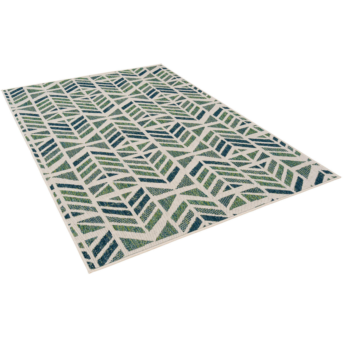 IN- UND OUTDOOR TEPPICH CARPETTO VINTAGE - Türkis, Textil (120/170cm) - Pergamon