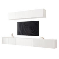 TV-LOWBOARD ANGEL VII mit LED-Beleuchtung, 300 cm Weiß matt - Weiß, Holzwerkstoff (300/72/40cm) - Idohome
