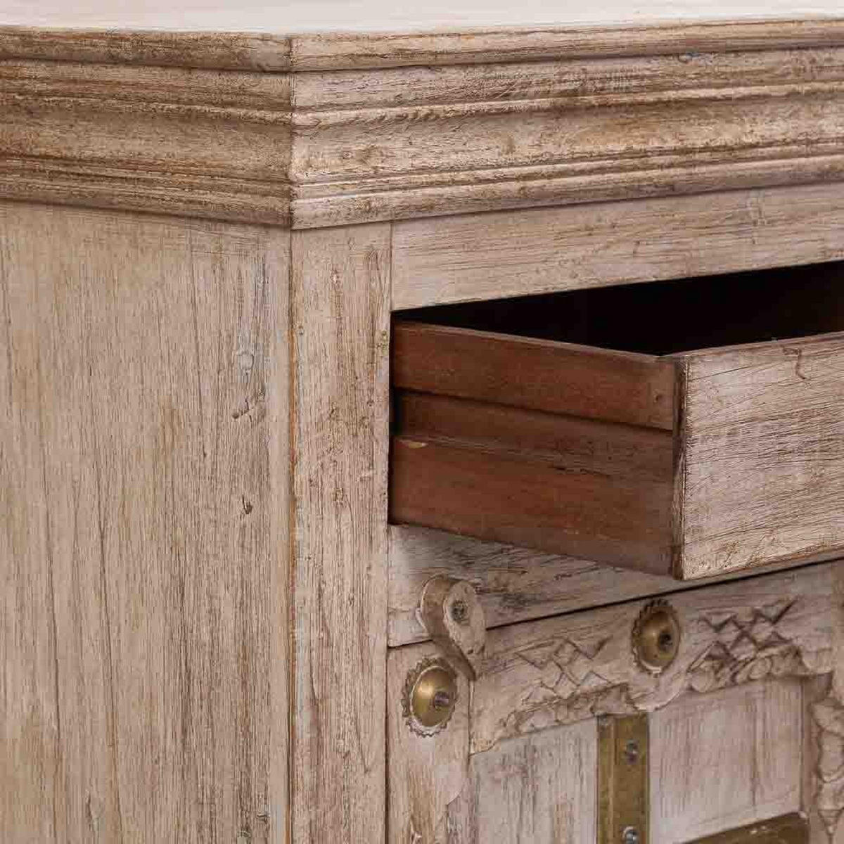 NACHTTISCH aus Holz, beige, 53x45x66cm - Beige, Holz (53/66/45cm) - Wanderlust