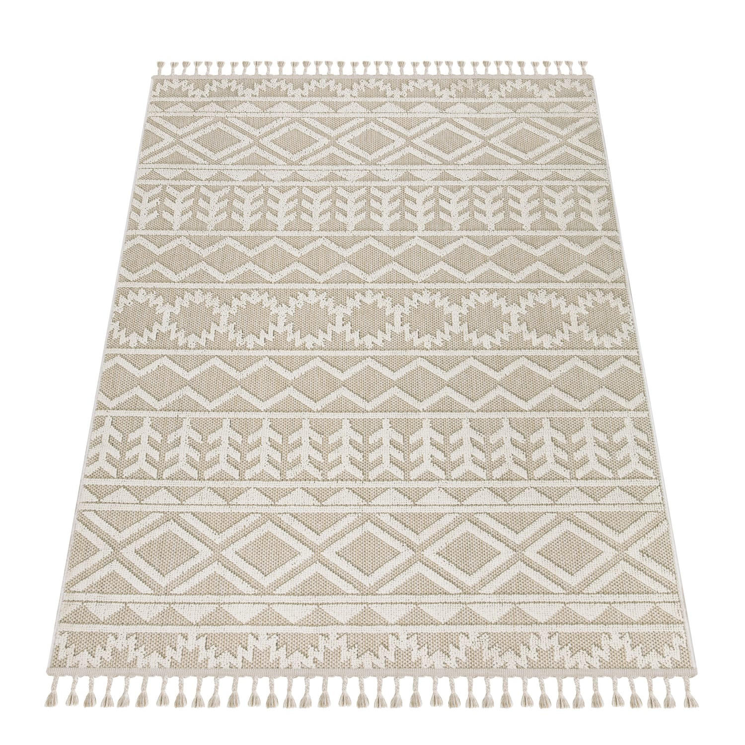 Kadima Design Kurzflorteppich, Beige 120x160 cm