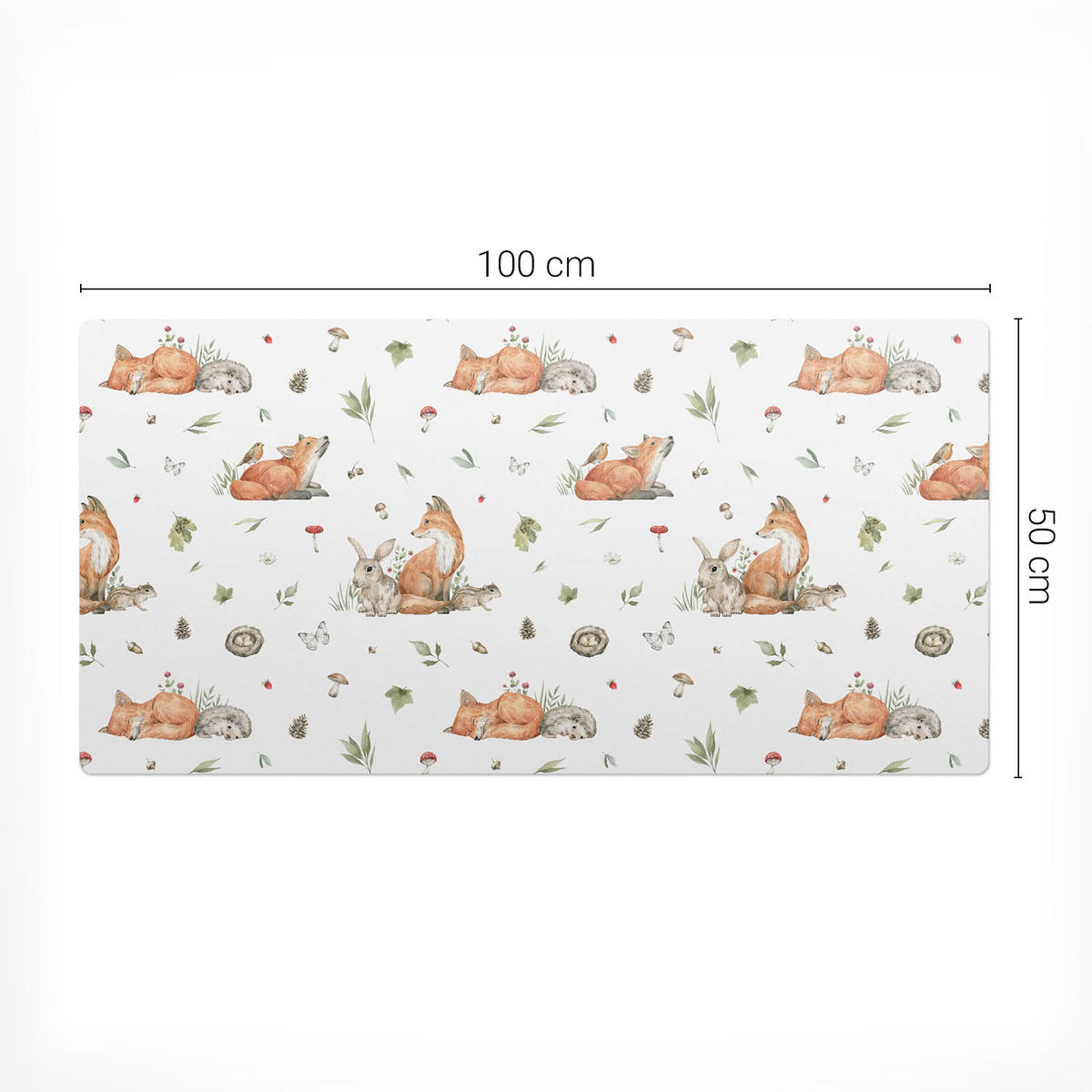 SCHREIBTISCHUNTERLAGE 100x50 cm Bunt - Beige/Orange, Kunststoff (100/50/1.6cm) - Wallfluent