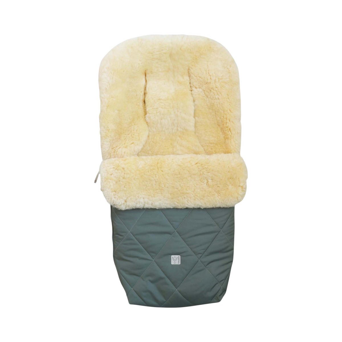 LAMMFELL-FUSSSACK Coosy, salbei green - Grün, Fell (45/85cm) - Kaiserbaby