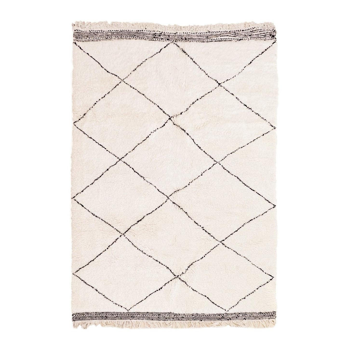 BERBERTEPPICH aus Marokko aus reiner Wolle 200x 300 cm - Beige, Naturmaterialien (200/300cm) - AFK Living