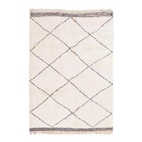 BERBERTEPPICH aus Marokko aus reiner Wolle 200x 300 cm - Beige, Naturmaterialien (200/300cm) - AFK Living