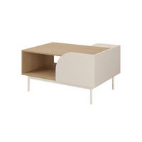 COUCHTISCH CARLO 12 92/49/63 cm in Macadamia / Frühlingseiche - Kaschmir, Holzwerkstoff (63/92/49cm) - Deine Möbel 24