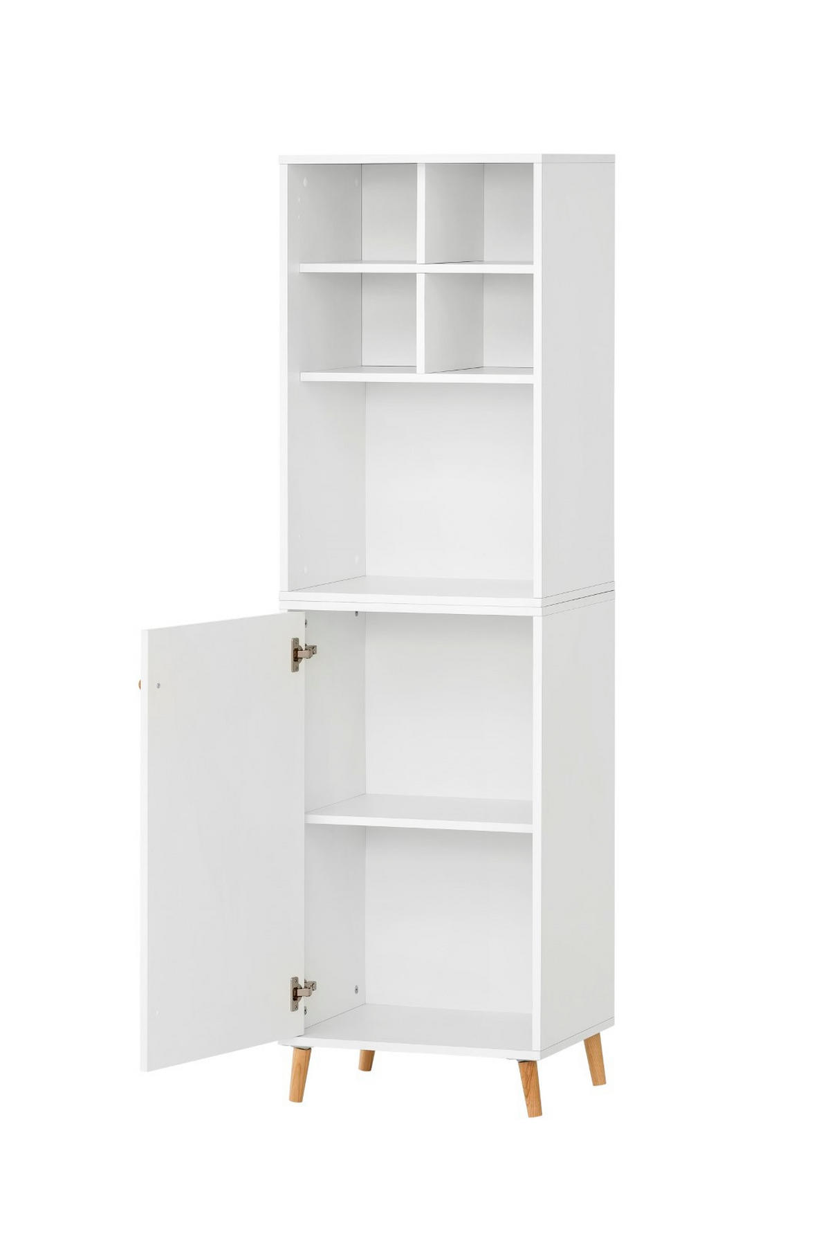 AKTENREGAL Jaguar Set AKTENSCHRANK & REGALKREUZ Breite 51 cm Weiß - Weiß, Holz (51/168.7/41cm) - PROREGAL