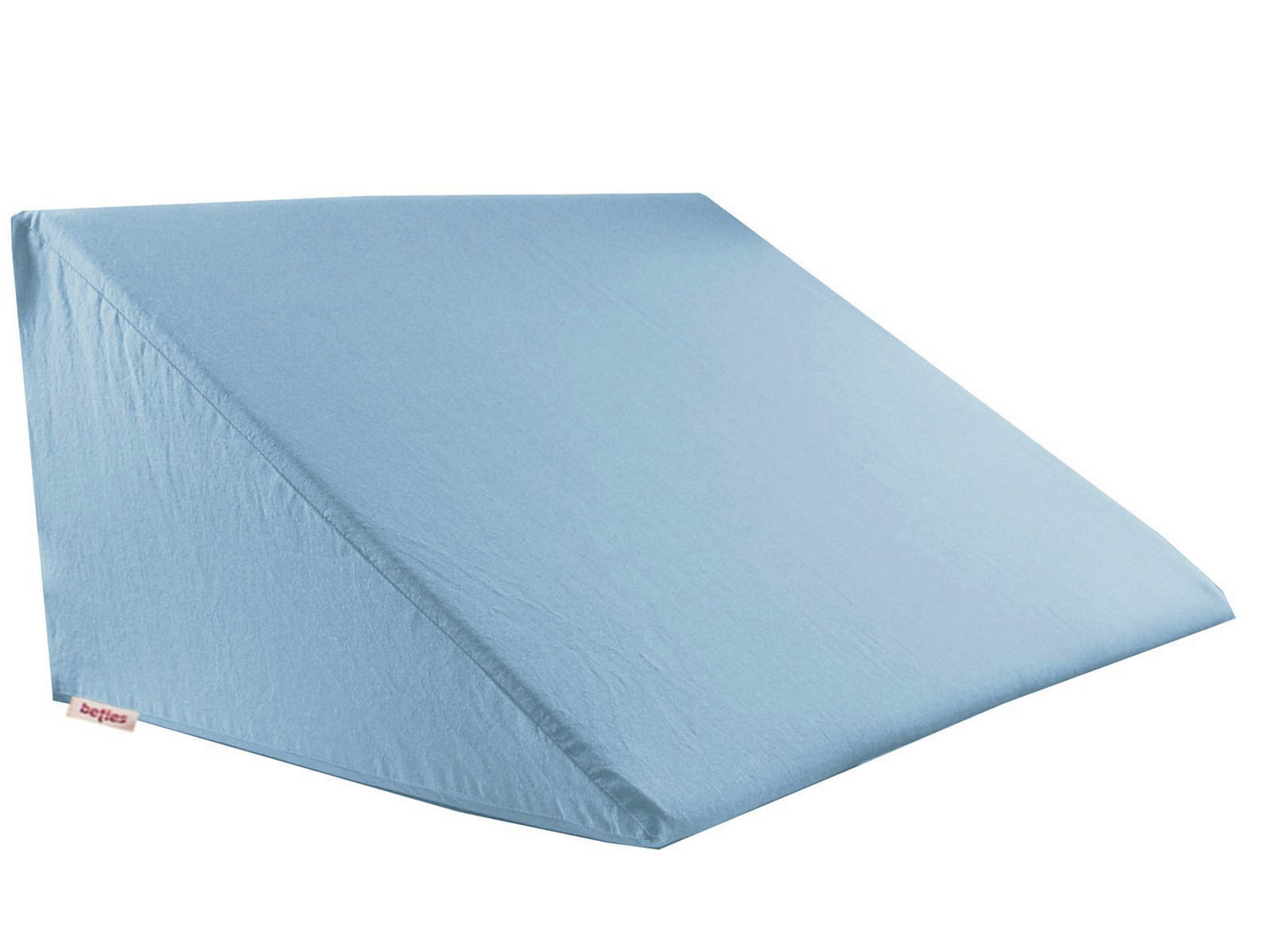 KEILKISSENBEZUG Basic 100% Baumwolle hellblau 62/49/30 cm - Hellblau, Textil (62/49cm) - beties Heimtextil