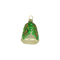 CHRISTBAUMSCHMUCK Kleine Glocke weiß matt 4 cm - Multicolor, Metall (0.1/4/0.1cm)