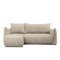 ECKSOFA Mailand Xs Mit Schlaffunktion - Taupe, Holzwerkstoff/Textil (154/226cm) - Fun Möbel