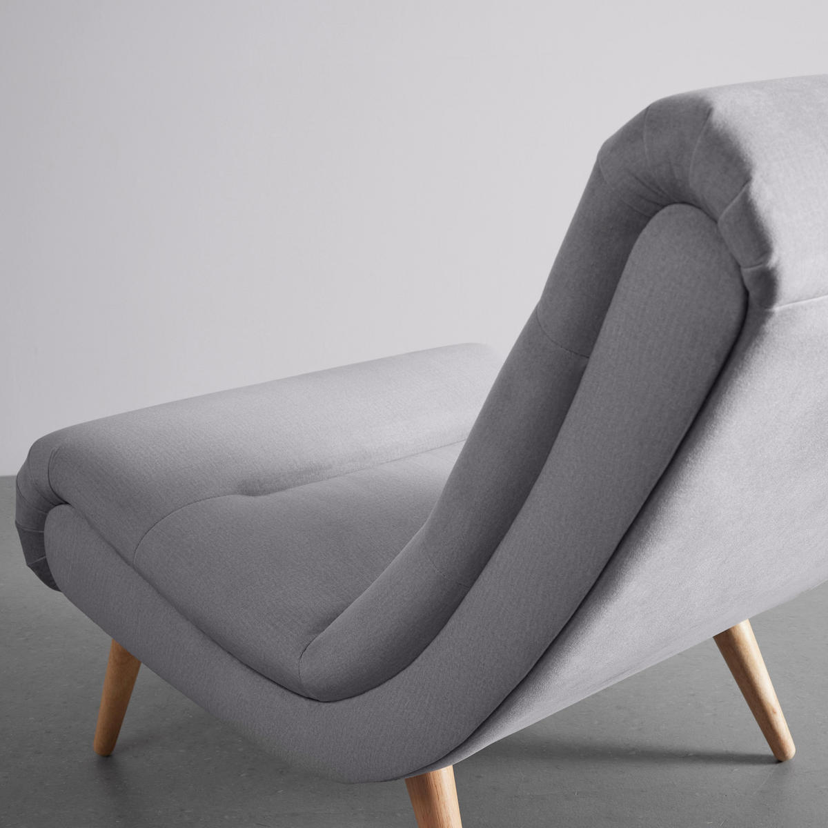 SESSEL Jan Hellgrau Samt - Hellgrau, Holz (102/74/90cm) - Bessagi Home
