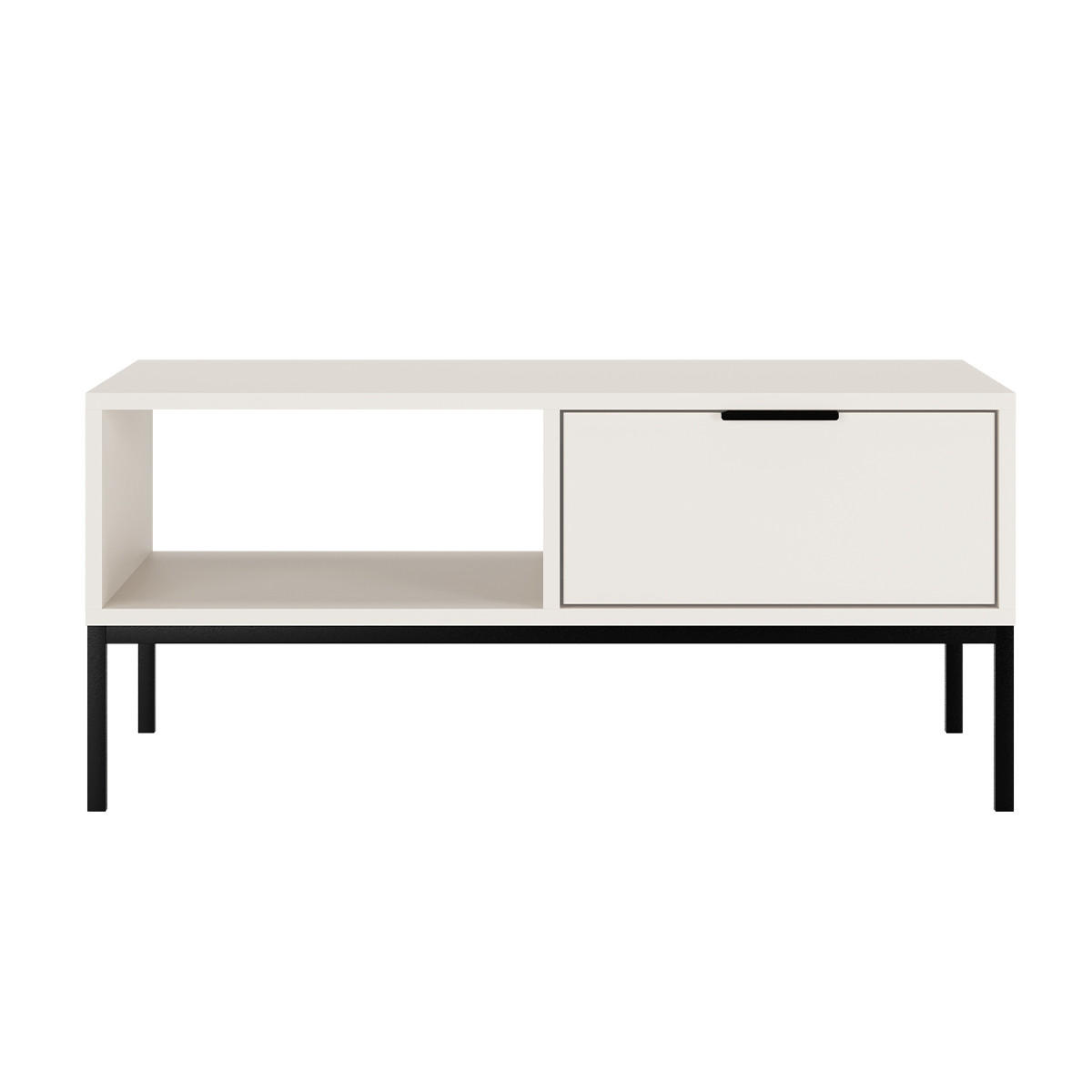 COUCHTISCH Seattle Weiß - Weiß, Holzwerkstoff (60/100/45.4cm) - Petits-meubles