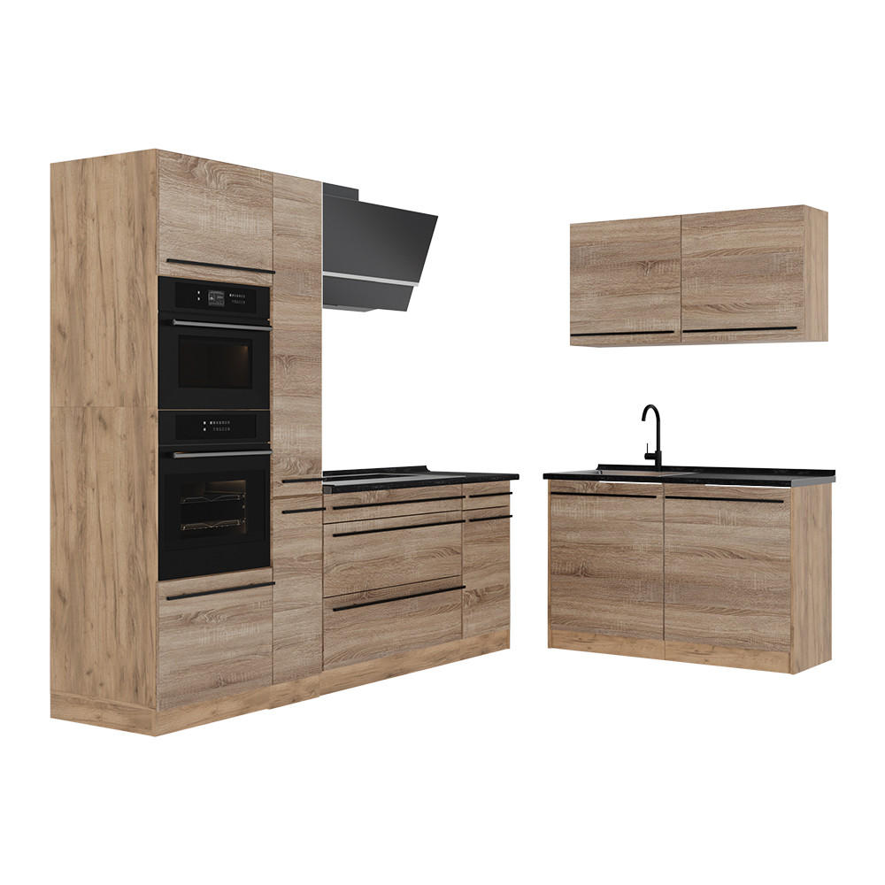 Vicco Eckküche Sonoma Eiche, Honigeiche 230x206.8x60 cm