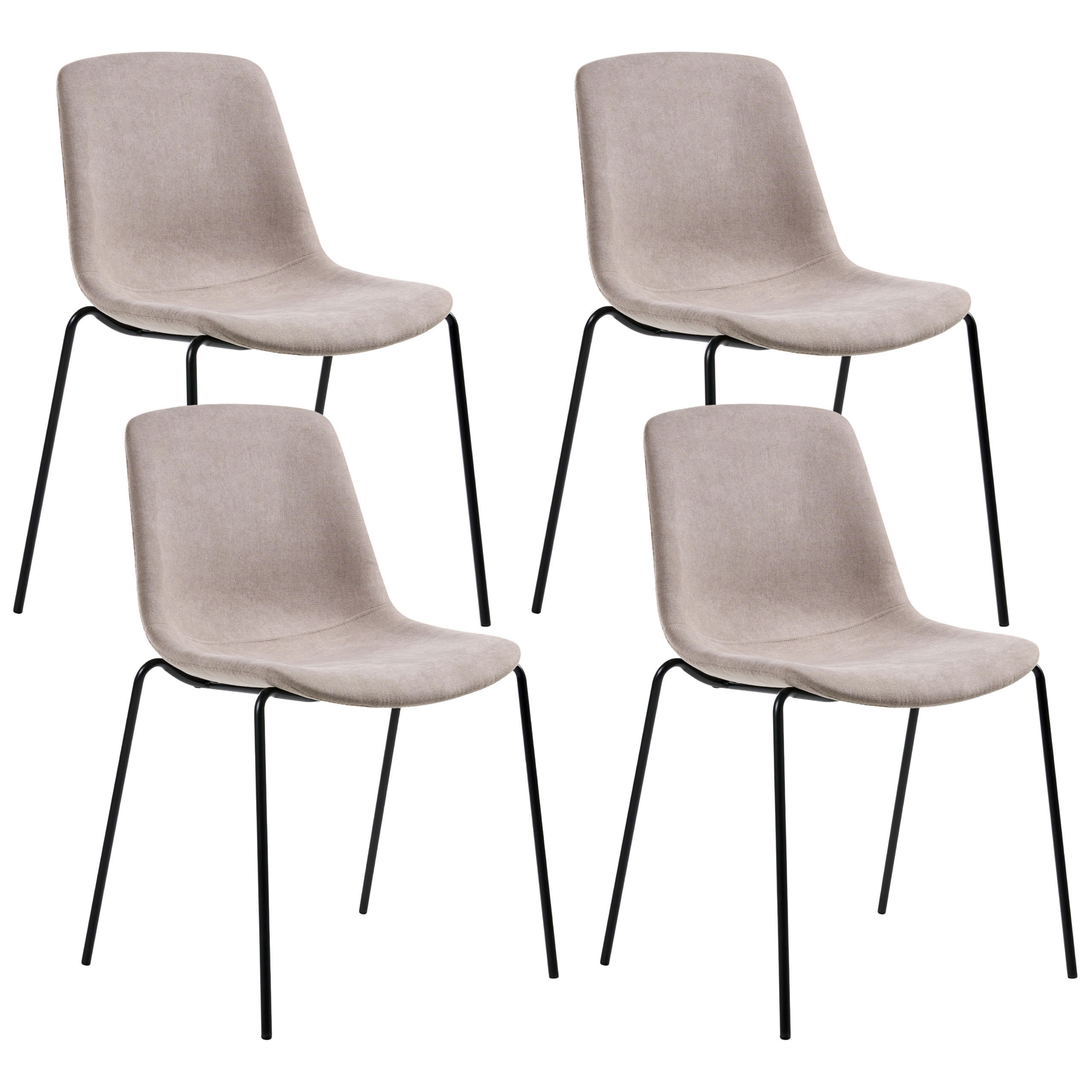 SCAUN DE BUCĂTĂRIE set de 4 bej Tiller