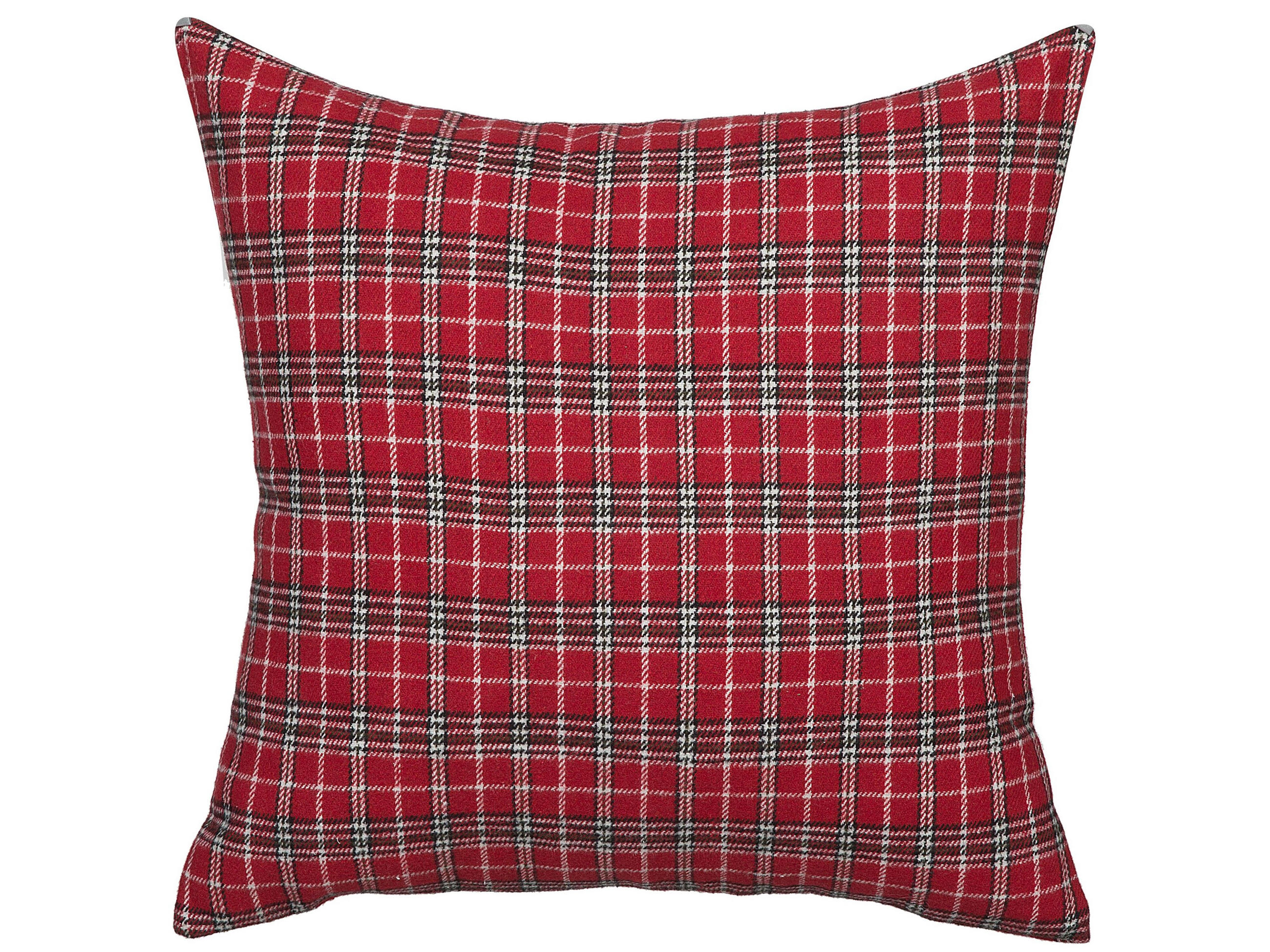 DEKOKISSEN 2er-Set Dunkelrot 45/45 cm Comet - Dunkelrot, Textil (45/45cm) - Beliani