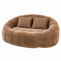 SITZSACK Loungesessel 150 x 95 x 63 cm Chenille Coffee - Braun, Kunststoff (95/63/145cm) - Beauniv