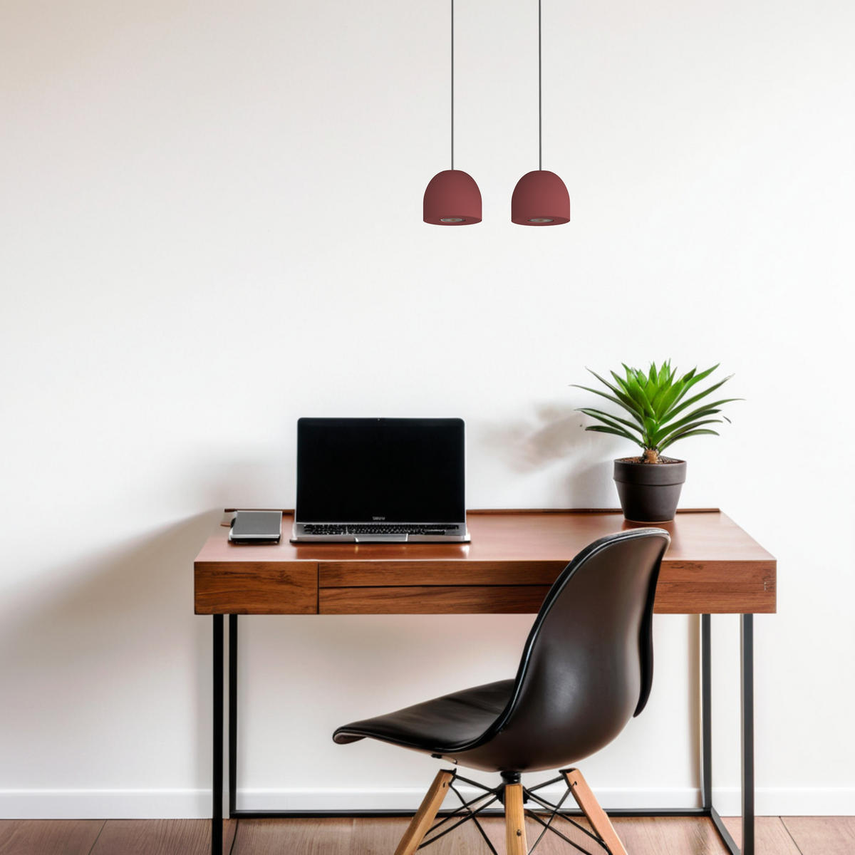 HÄNGELEUCHTE - Weinrot, Metall (6.5/27/120cm) - Lumicom