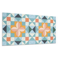 WANDPANEEL 10x 40x20 cm selbstklebend Fiorenza - Orange, Kunststoff (20/1.6/40cm) - Wallfluent