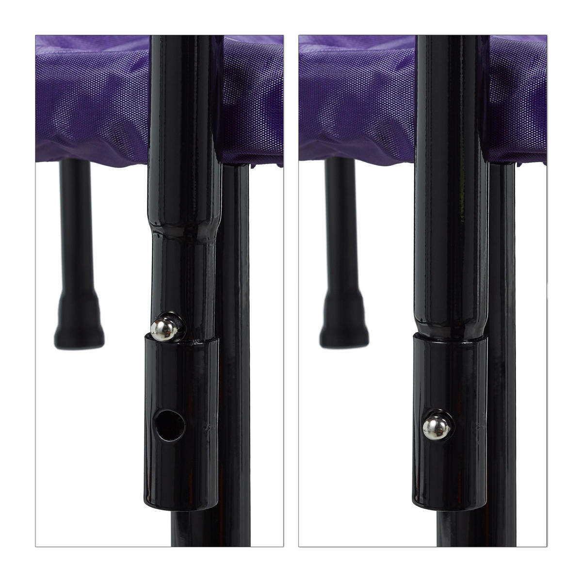 TRAMPOLIN - Multicolor, Kunststoff/Textil (102/102cm) - Relaxdays