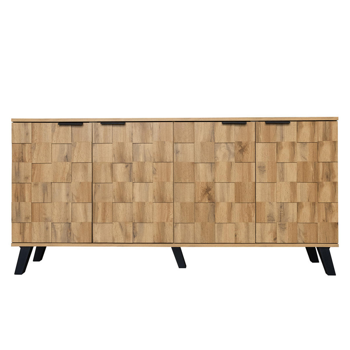 SIDEBOARD 160,5/78/35,5 cm mit 4 Türen - Naturfarben, Holz (160.5/78/35.5cm) - Kaket