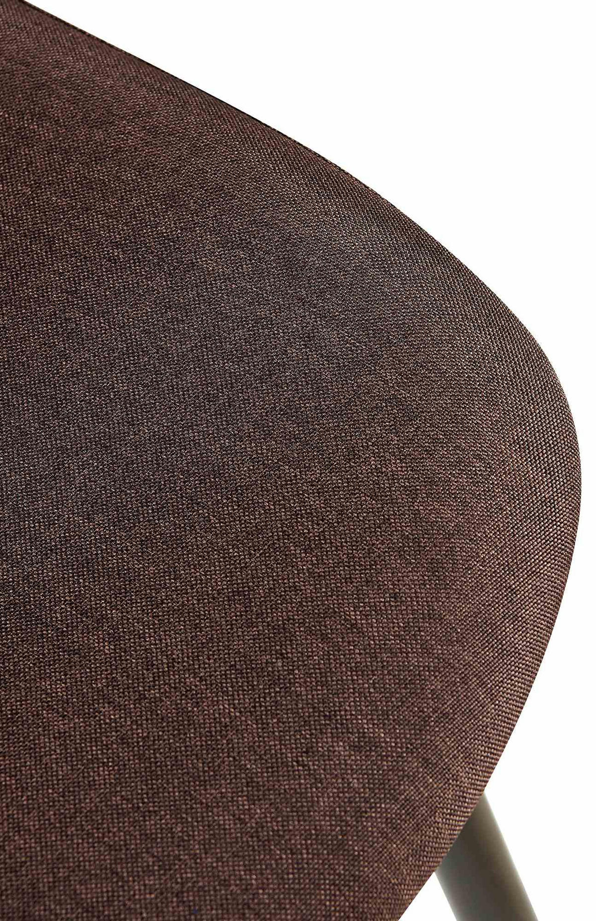 STUHL Stoff Braun - Schwarz/Braun, Textil/Metall (44/88/54cm) - CLP