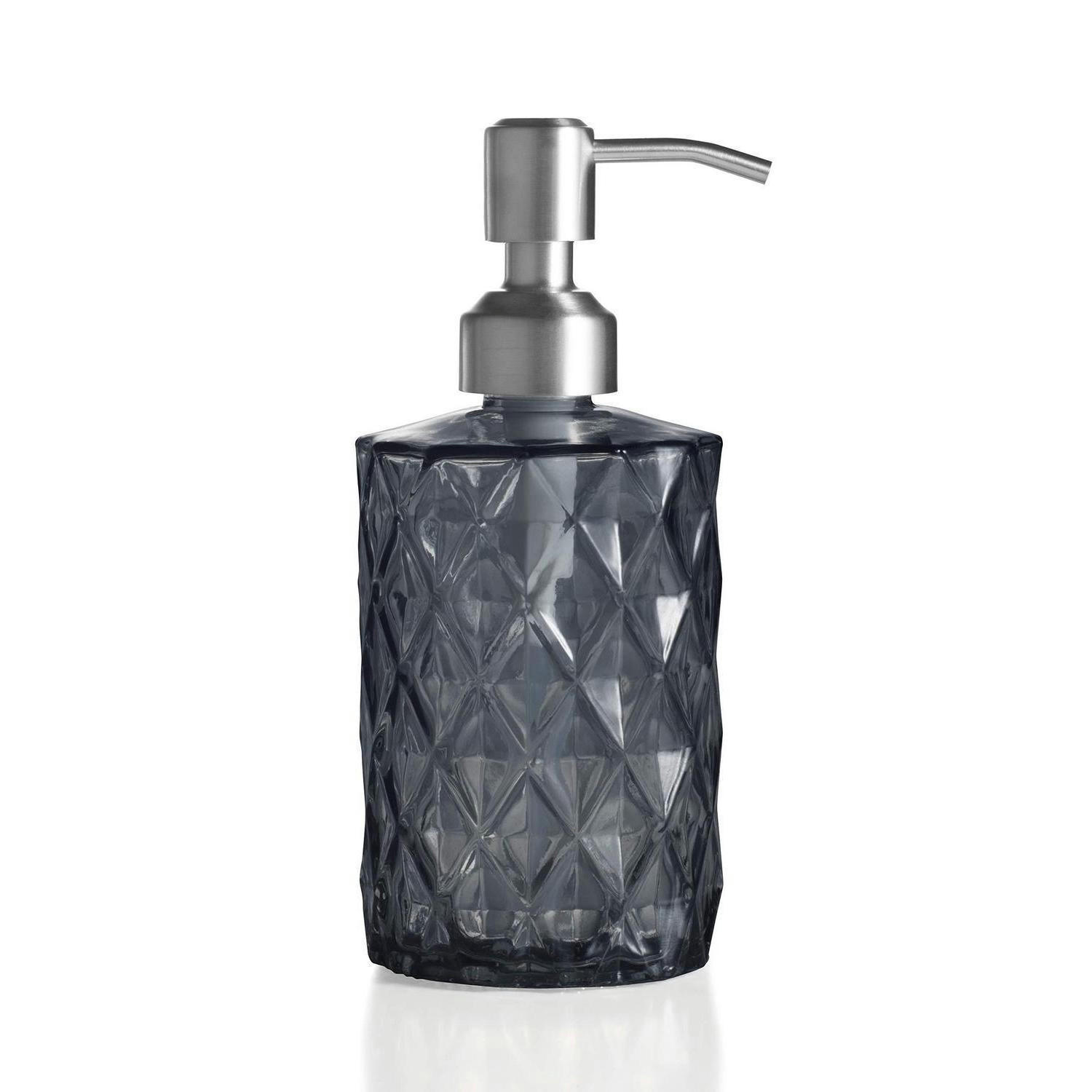 SEIFENSPENDER Glas Dunkelgrau 340ml - Anthrazit, Glas (8/8/18cm)