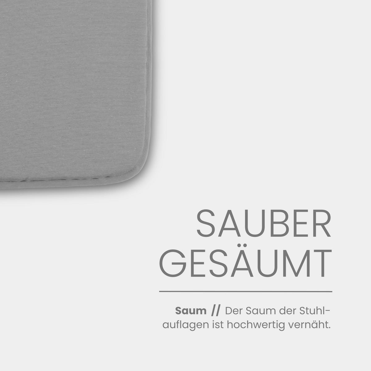 SKITZKISSEN Canvas 38x38cm Silber 4er-Pack - Silberfarben, Textil (38/38/2cm)