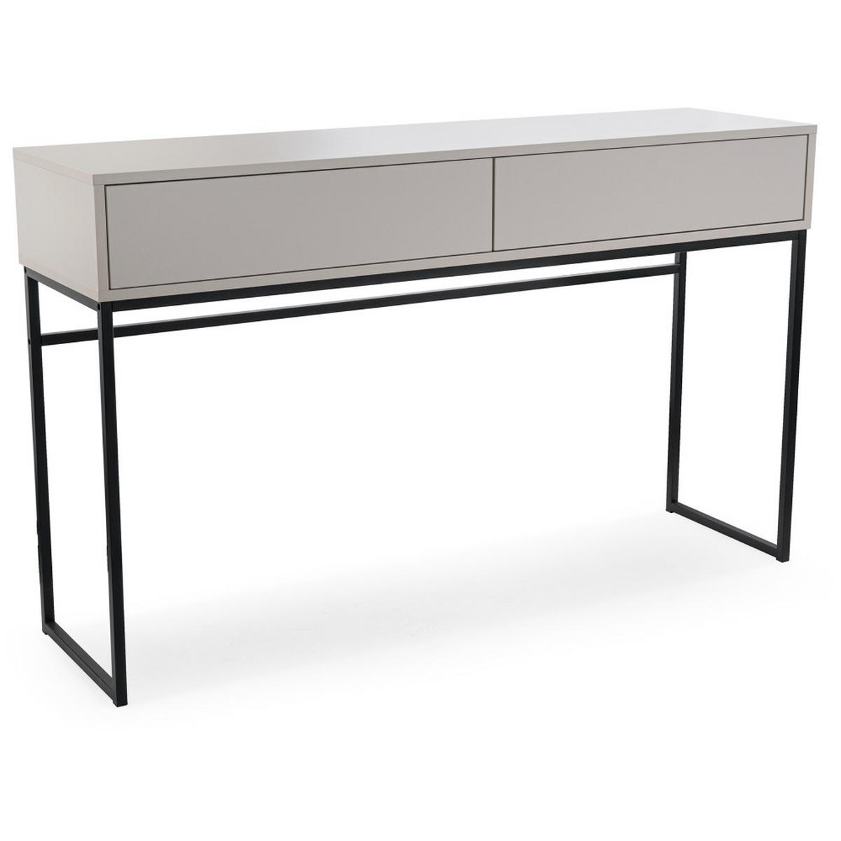 KONSOLENTISCH Giana mit 2 Schubladen, 137 cm, Beige Sand - Sandfarben/Beige, Holzwerkstoff (37/137/83cm) - Beautysofa