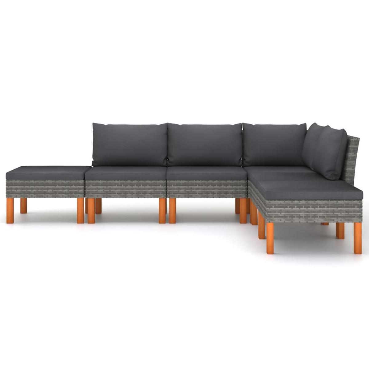 GARTENSET Yawman 6-teilig - Grau, Metall - Nettlife