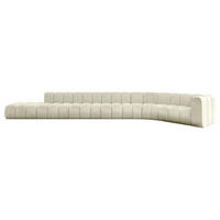 ECKSOFA modulares Sofa Tilmo-L3 - 581x194x70 cm Beige - Beige, Holzwerkstoff/Textil (581/194cm) - ALTDECOR