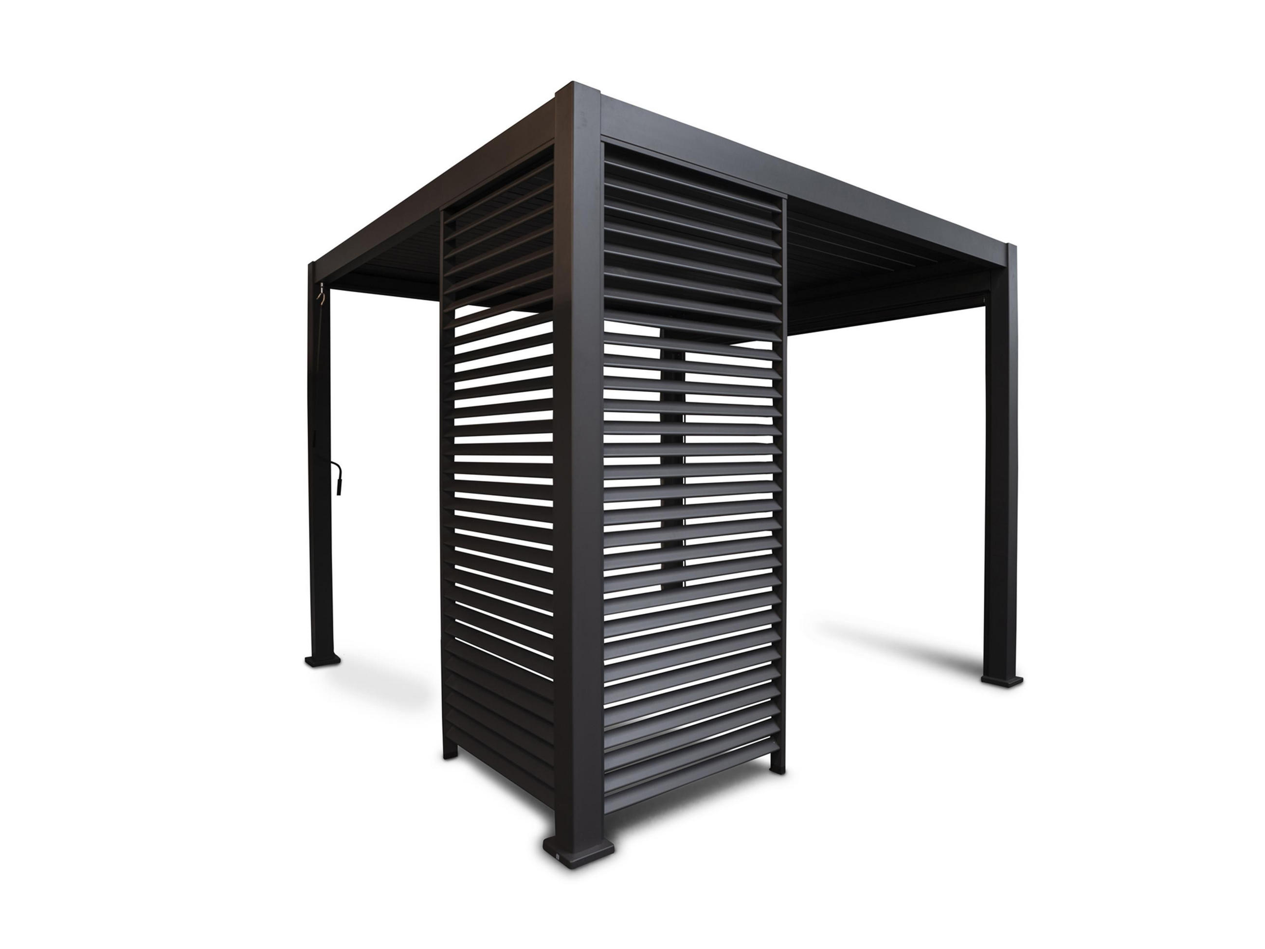 PERGOLA-SEITENWAND Mirador für 3 m Pergola Classic und Deluxe Anthrazit - Anthrazit, Kunststoff (93/6/238.5cm) - Green Spirit