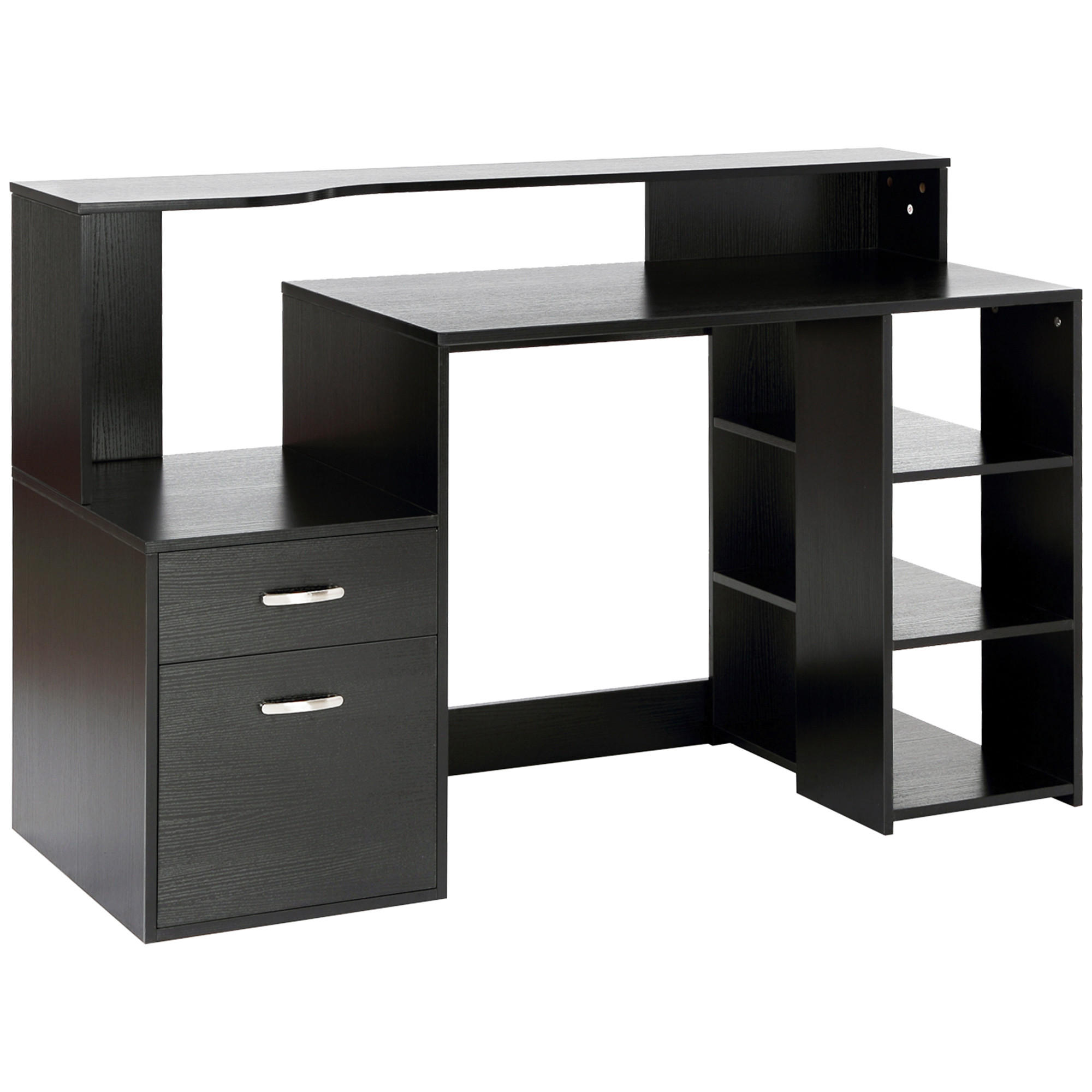ComfortXL Schreibtisch Schwarz 55x92x137 cm