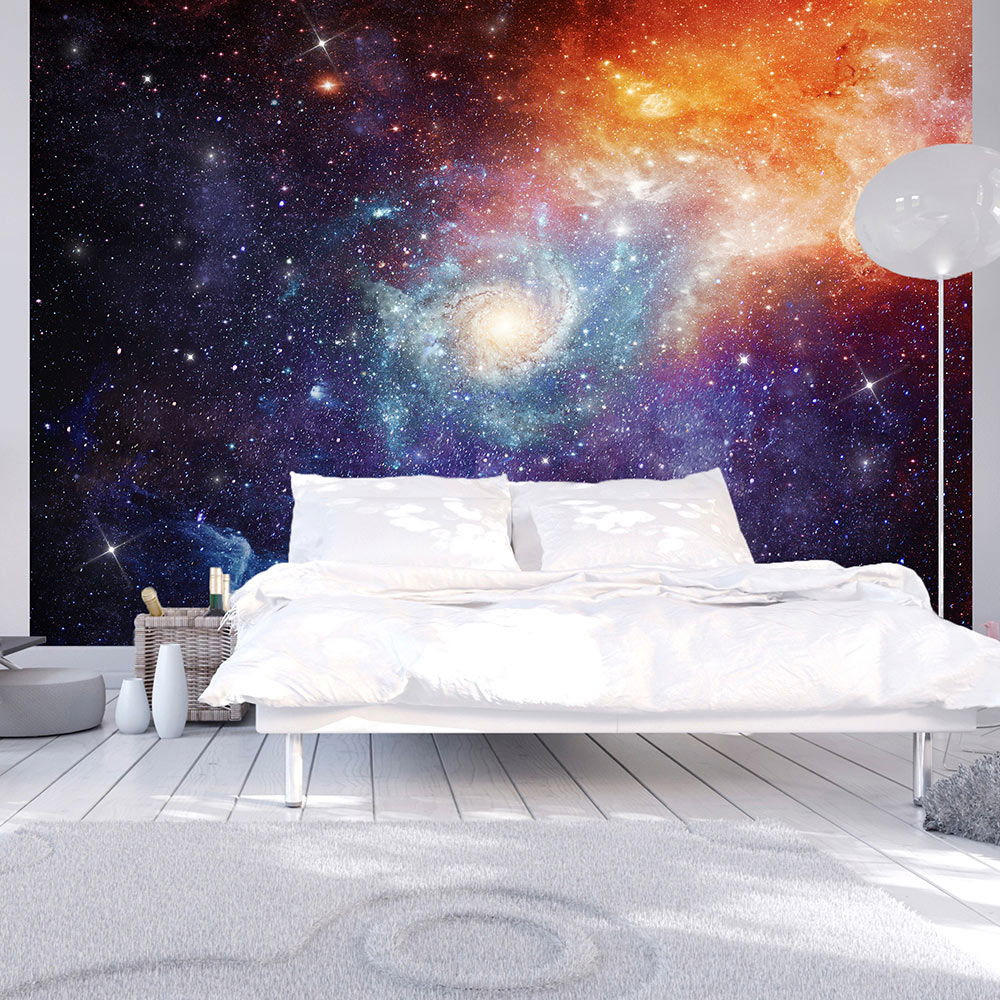 SELBSTKLEBENDE FOTOTAPETE 343/245 cm - Blau/Lila, Kunststoff/Textil (343/1cm) - KUNSTLOFT