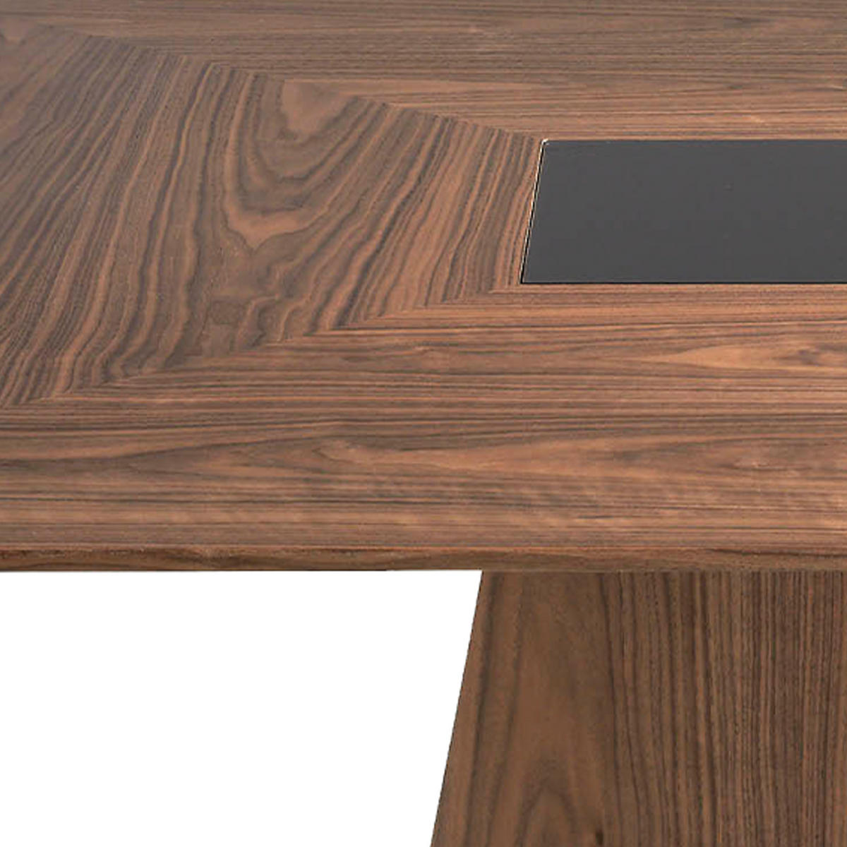ESSTISCH Square Walnuss Schwarz 150/150/79 cm - Walnussfarben/Schwarz, Holz (150/150/79cm) - ANGEL CERDA