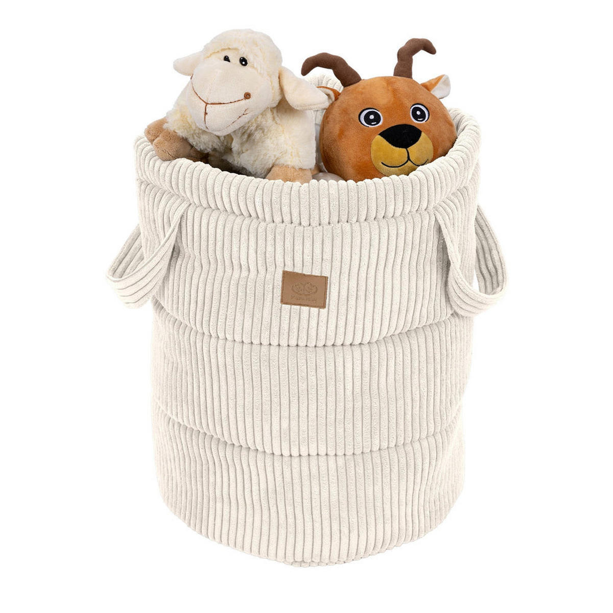 SPIELZEUGKORB, Aesthetic, écru - Weiß, Textil (39/50cm) - MeowBaby