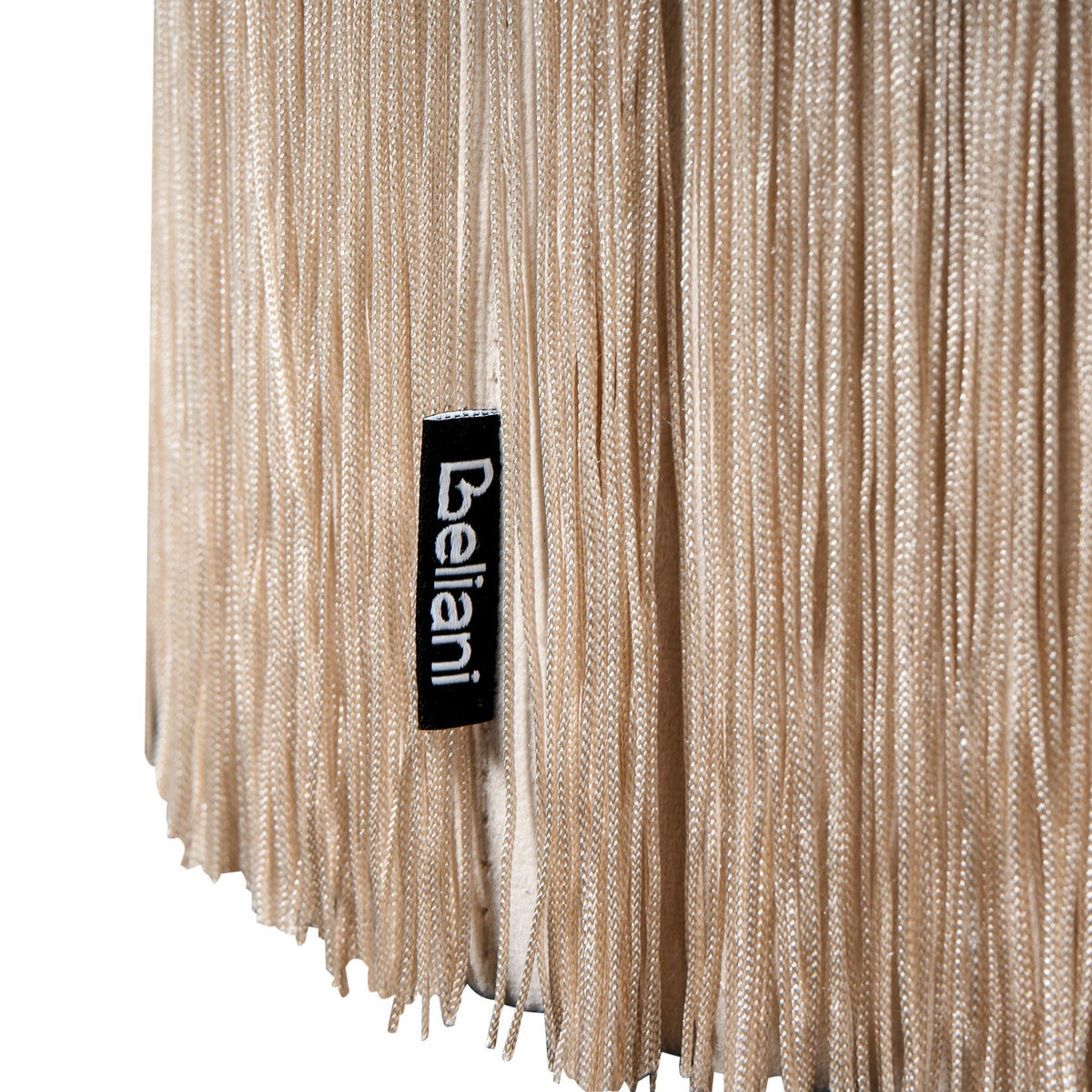 POUF Virginia 36/36/38 cm - Beige, Textil (36/38/36cm) - Beliani
