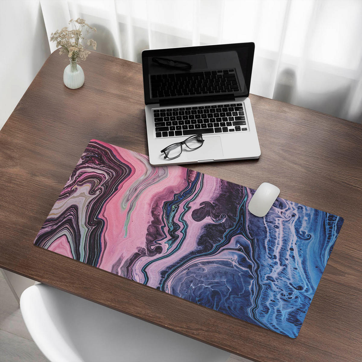 SCHREIBTISCHUNTERLAGE 90x45 cm Rosa - Rosa, Kunststoff (90/45/1.6cm) - Wallfluent