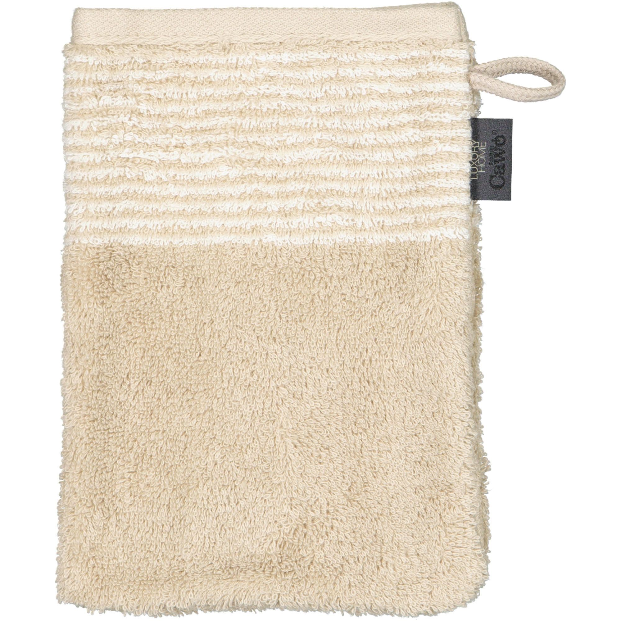 HANDTÜCHER LUXURY HOME TWO-TONE 590 SAND - 33 - Beige, Textil (16/22cm) - Cawö