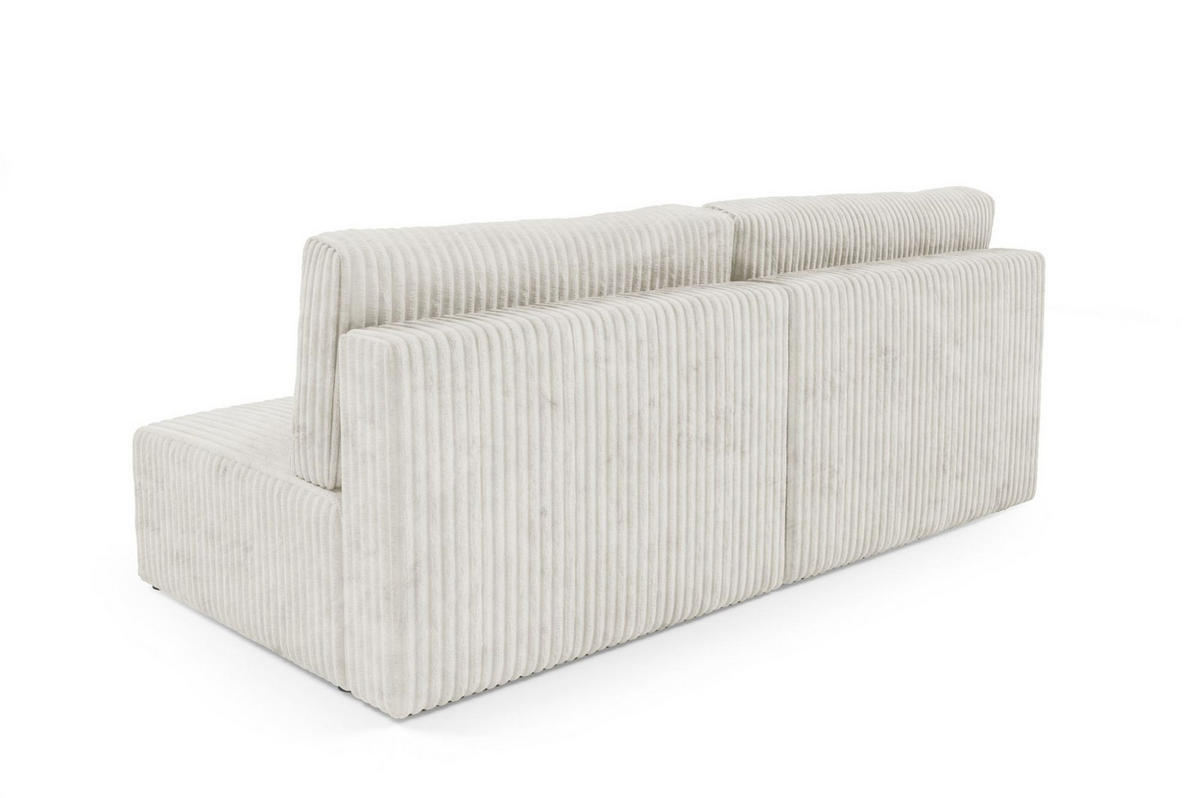 SCHLAFSOFA Natalia Xs - Creme, Holzwerkstoff/Textil (216/85/105cm) - Fun Möbel